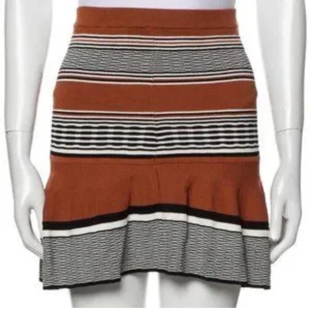 Sandro Textured Knit Ruffle Mini Skirt - Picture 4 of 13